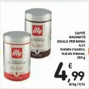 Conad Illy Caffe Macinato Ideale Per Moka offerta