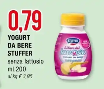 YOGURT DA BERE STUFFER senza lattosio ml. 200