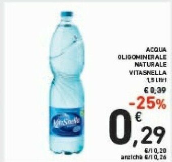 Conad Vitasnella Acqua Oligominerale Naturale offerta