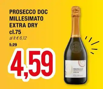 Hardis PROSECCO DOC MILLESIMATO EXTRA DRY cl.75 offerta