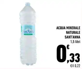 Conad ACQUA MINERALE NATURALE SANT'ANNA 1,5 litri offerta