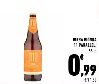 Conad BIRRA BIONDA 11 PARALLELI 66 cl offerta