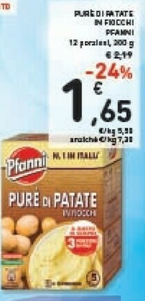 Conad Pfanni Pure Di Patate offerta
