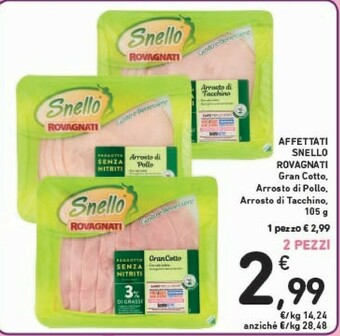 Conad Rovagnati Gran Cotto Snello 105 G(ml) offerta