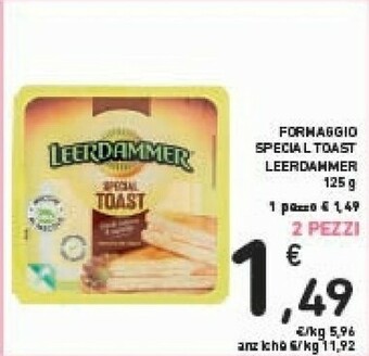 Conad Leerdammer Special Toast 125 G(ml) offerta