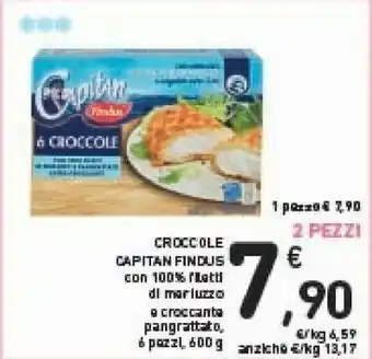 Conad Findus Croccole Capitan Con 100% Filetti Di Merluzzo E Croccante Pangrattato 600 G offerta