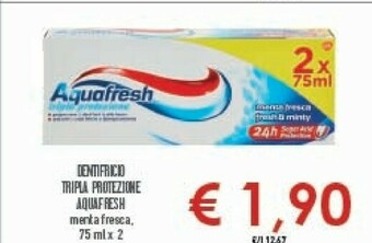Conad Aquafresh 4901080764119 dentifricio Dentifricio antiplacca 140 g offerta