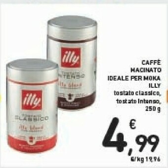 Conad Illy Caffe Macinato Ideale Per Moka offerta