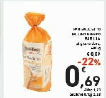 Conad Barilla Pan Bauletto Mulino Bianco offerta