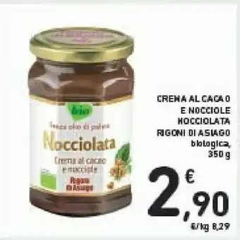 Conad Rigoni Di Asiago Nocciolata Crema Di Cacao E Nocciole Bio 350 G(ml) offerta