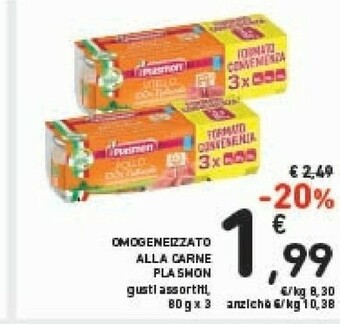 Conad Plasmon Omogeneizzato Alla Carne offerta