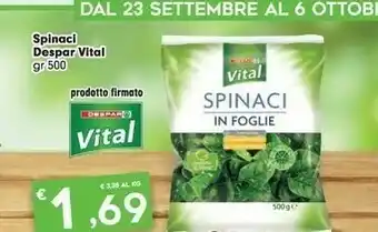 Despar Despar Spinaci Vital offerta