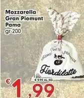 Despar Pama Mozzarella Gran Piemunt 200 Gr offerta