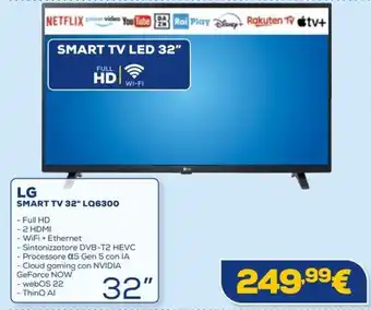 Euronics LG SMART TV 32" LQ6300 offerta