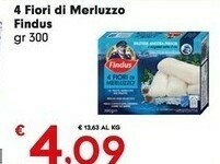 Despar Findus 4 Fiori Di Merluzzo 300 G(ml) offerta