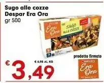 Despar Despar Era Ora Sugo Alle Cozze 500 G offerta