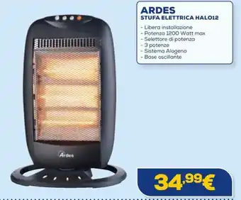 Euronics ARDES STUFA ELETTRICA HALO12 offerta