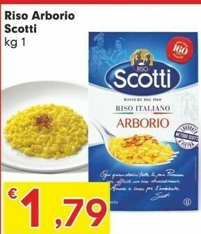 Despar Scotti Riso Arborio offerta