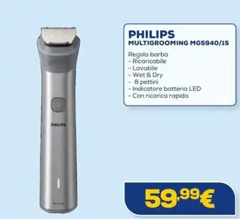 Euronics PHILIPS MULTIGROOMING MG5940/15 offerta