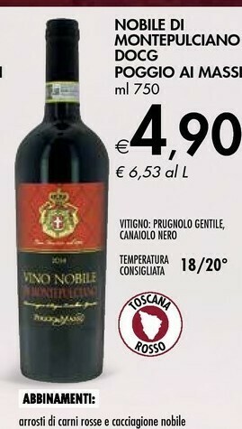 Bennet Nobile Di Montepulciano Docg Poggio Ai Massi offerta