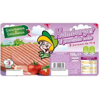 Qui Discount HAMBURGER SAL & SAL CLASSICO/ CON MOZZARELLA 150 GR offerta