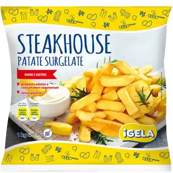 Qui Discount PATATE STEAKHOUSE SURGELATE IGELA 1 KG offerta