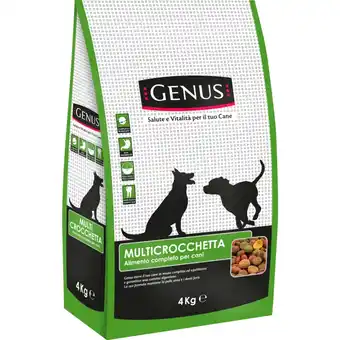 Qui Discount MULTICROCCHETTA CANE SACCO GENUS 4 KG offerta