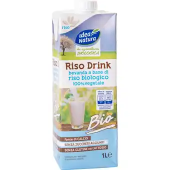 Qui Discount BEVANDA RISO BIO BRIK IDEA NATURA 1 LITRO offerta