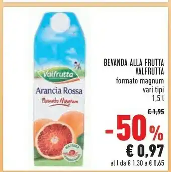 Conad Superstore Valfrutta Bevanda Alla Frutta Arancia Rossa offerta