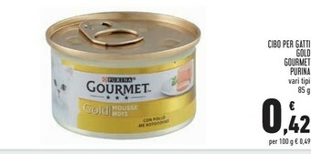 Conad Purina Cibo Per Gatti Gold Gourmet offerta