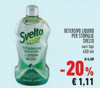 Conad Svelto 8710847990762 Detersivo Per Piatti Gel 450 Ml offerta