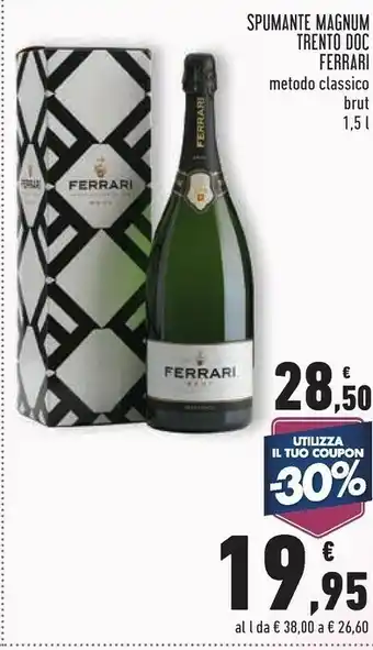 Conad Ferrari Spumante Magnum Trento DOC offerta