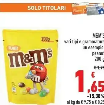 Conad Superstore M&m's Peanuts offerta