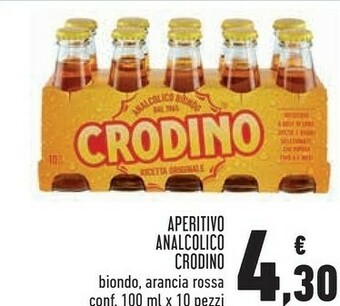 Conad Crodino Aperitivo Analcolico offerta