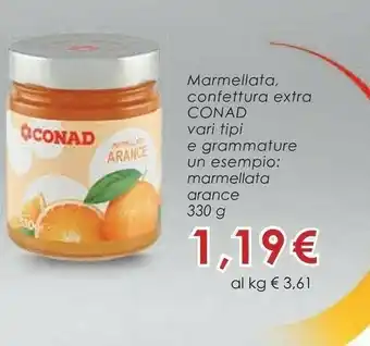 Conad Conad - Arance Marmellata 330 G(ml) offerta