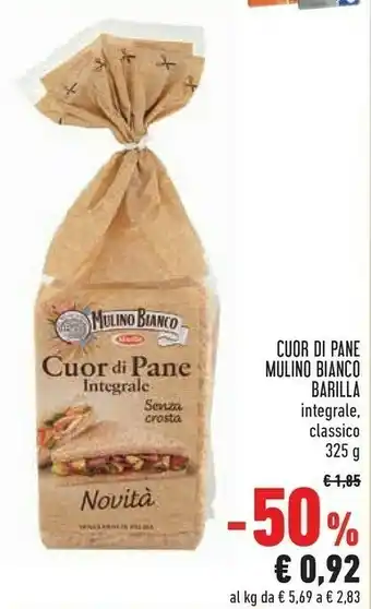 Conad Mulino Bianco Cuor Di Pane 325 G(ml) offerta