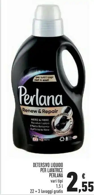 Conad Superstore Perlana Detersivo Liquido Per Lavatrice offerta