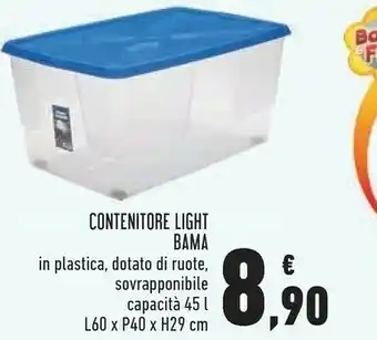Conad Superstore Bama Contenitore Light offerta