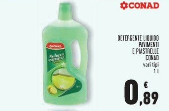 Conad Superstore Conad Detergente Liquido Pavimenti E Piastrelle offerta