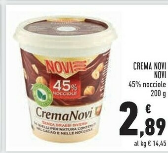 Conad Novi Crema 45% Nocciole 200 G(ml) offerta