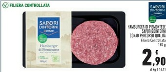 Conad Conad Hamburger Di Piemontese offerta