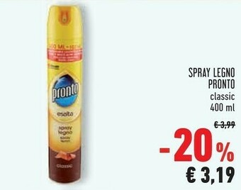 Conad Superstore Pronto Spray Legno Classic offerta