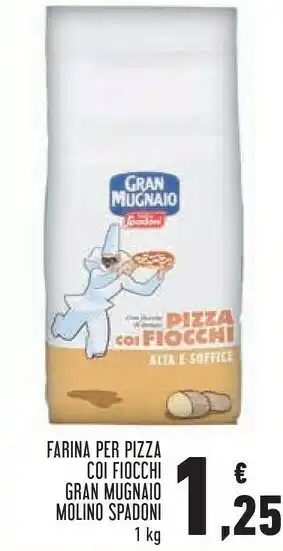 Conad Molino spadoni Farina Per Pizza Tipo "00" Di Grano Tenero Gran Mugnaio 1000 G(ml) offerta