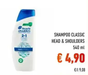 Conad SHAMPOO CLASSIC HEAD & SHOULDERS 540 ml offerta