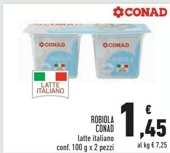 Conad Conad - Robiola Con Fermenti Lattici Vivi 200 G(ml) offerta