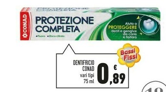 Conad Superstore Dentifricio offerta