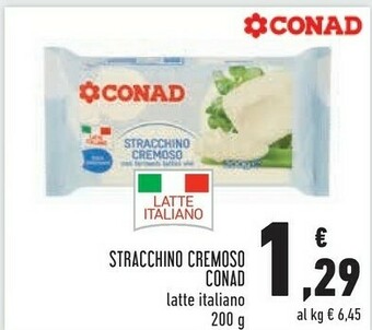 Conad Conad - Stracchino Cremoso Con Fermenti Lattici Vivi 200 G(ml) offerta