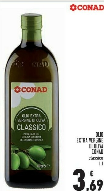 Conad Conad - Olio Extra Vergine Di Oliva Classico 1000 G(ml) offerta