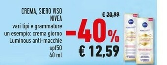 Conad Superstore Nivea Crema viso offerta