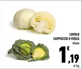 Conad CAVOLO CAPPUCCIO O VERZA sfuso offerta